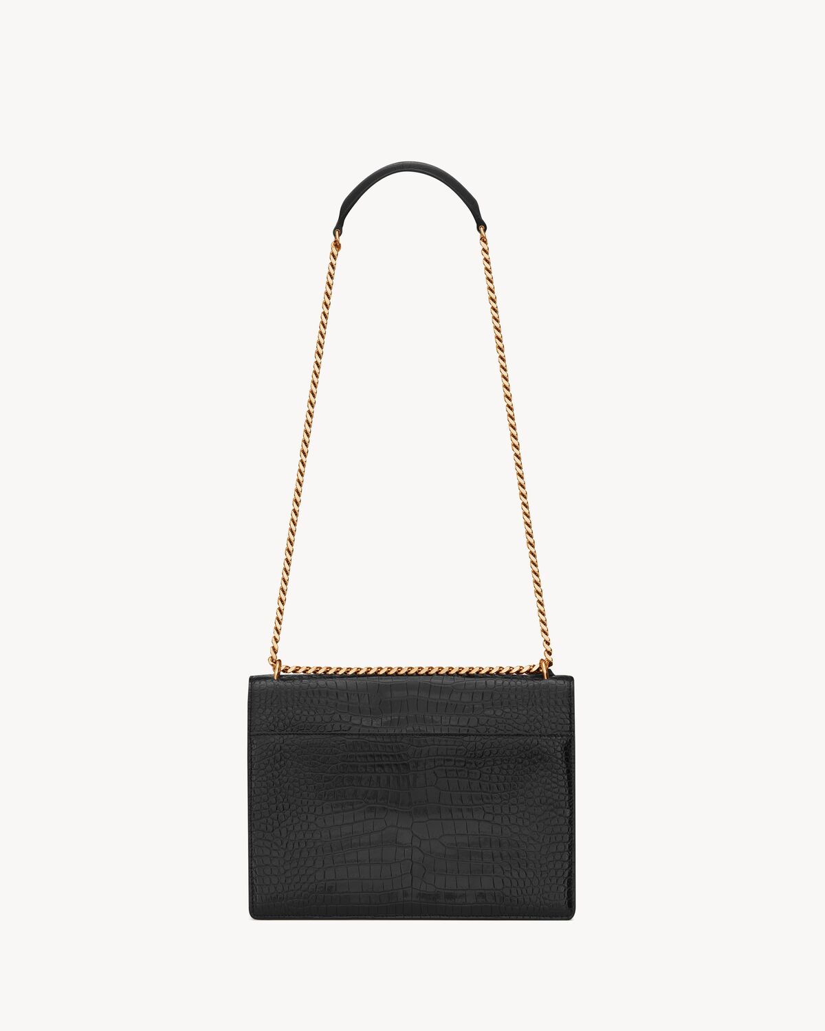 YSL Sunset Large in Crocodile-Embossed Leather - Image 6